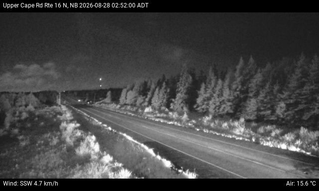 Web Cam image of Upper Cape Road (NB Highway 16)