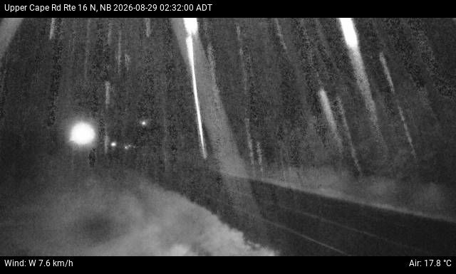 Web Cam image of Upper Cape Road (NB Highway 16)