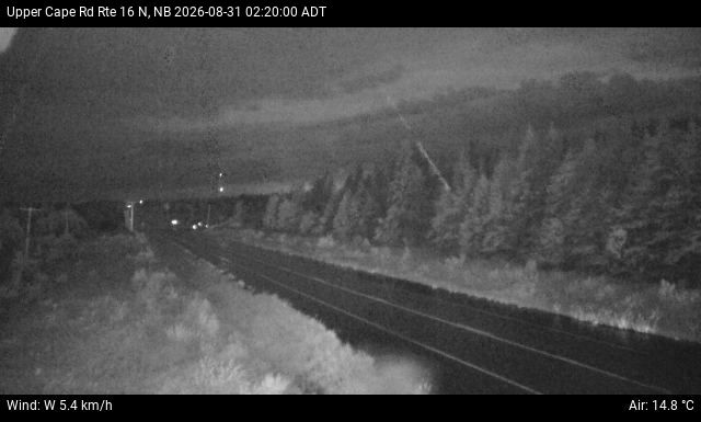 Web Cam image of Upper Cape Road (NB Highway 16)