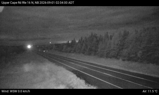 Web Cam image of Upper Cape Road (NB Highway 16)