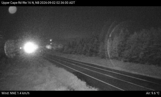 Web Cam image of Upper Cape Road (NB Highway 16)