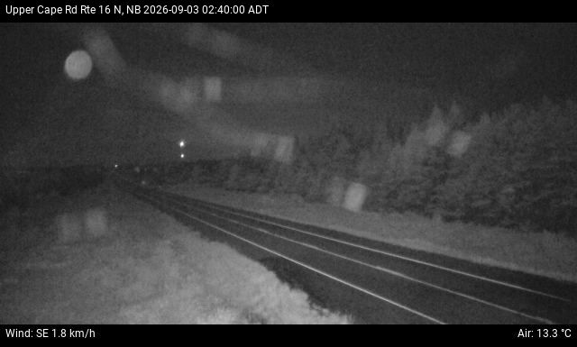 Web Cam image of Upper Cape Road (NB Highway 16)