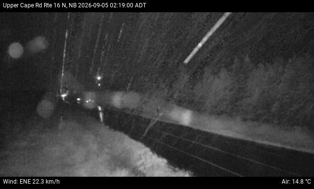 Web Cam image of Upper Cape Road (NB Highway 16)