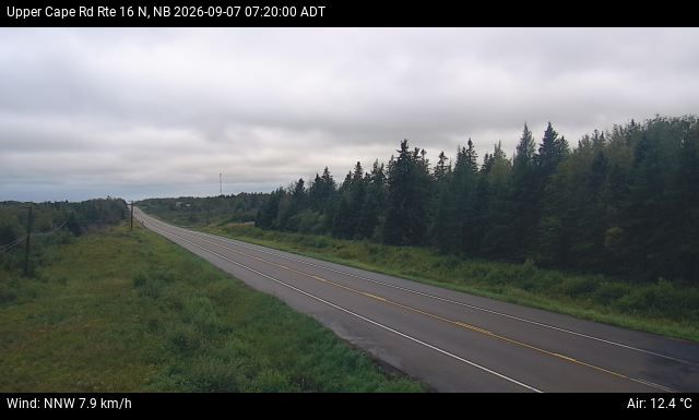 Web Cam image of Upper Cape Road (NB Highway 16)