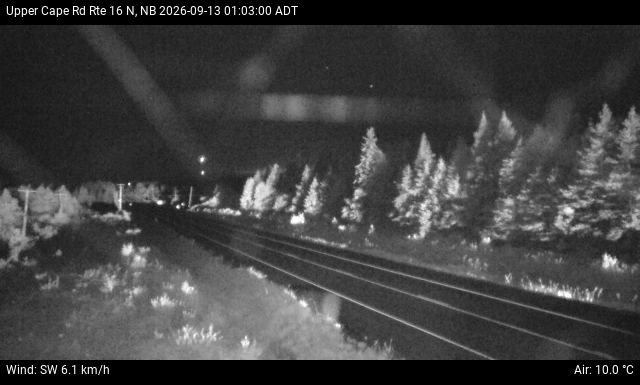 Web Cam image of Upper Cape Road (NB Highway 16)