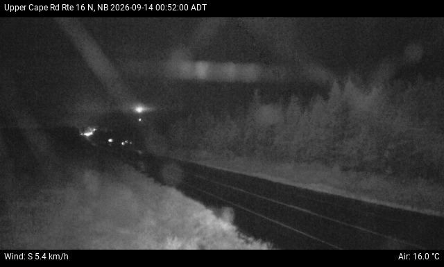 Web Cam image of Upper Cape Road (NB Highway 16)