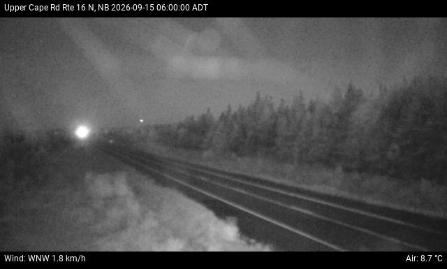 Web Cam image of Upper Cape Road (NB Highway 16)