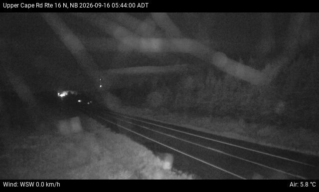Web Cam image of Upper Cape Road (NB Highway 16)