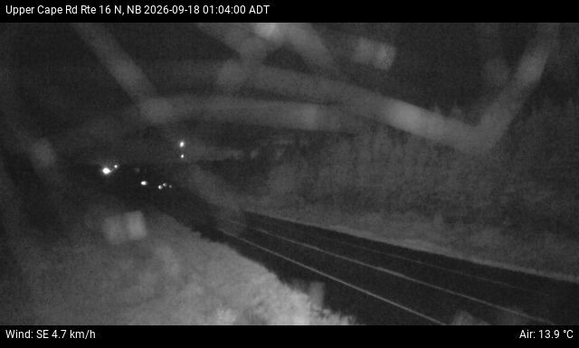 Web Cam image of Upper Cape Road (NB Highway 16)