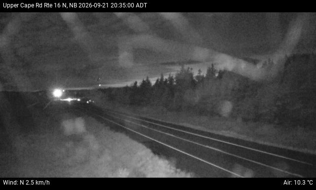 Web Cam image of Upper Cape Road (NB Highway 16)