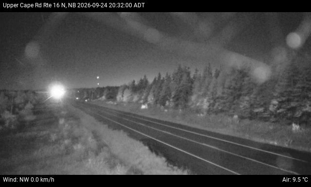 Web Cam image of Upper Cape Road (NB Highway 16)