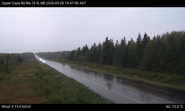 Web Cam image of Upper Cape Road (NB Highway 16)