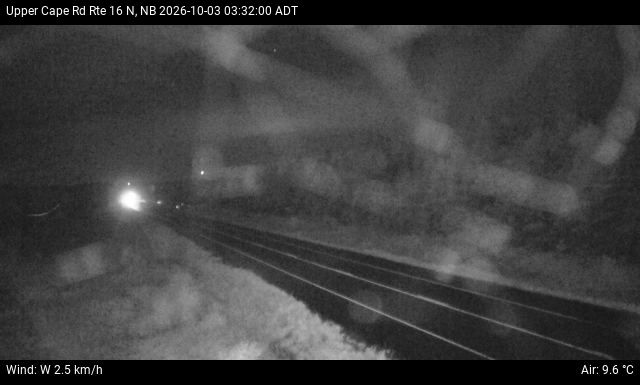 Web Cam image of Upper Cape Road (NB Highway 16)