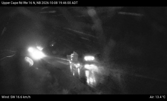 Web Cam image of Upper Cape Road (NB Highway 16)