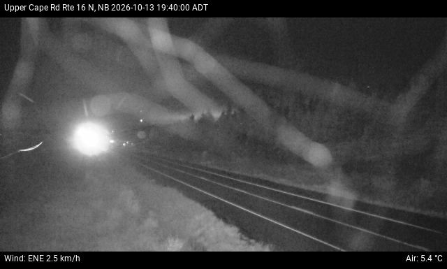 Web Cam image of Upper Cape Road (NB Highway 16)