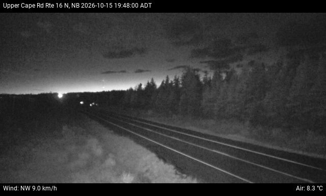Web Cam image of Upper Cape Road (NB Highway 16)