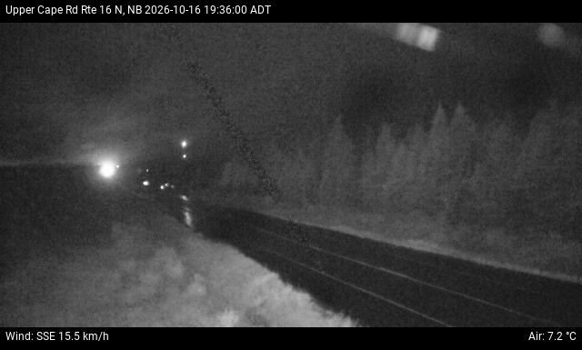 Web Cam image of Upper Cape Road (NB Highway 16)