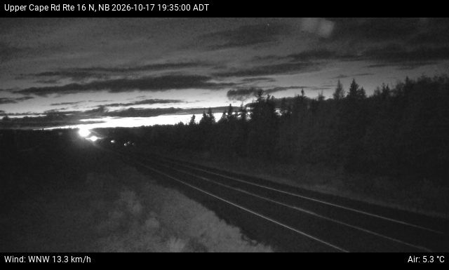 Web Cam image of Upper Cape Road (NB Highway 16)