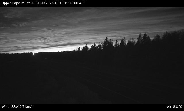 Web Cam image of Upper Cape Road (NB Highway 16)