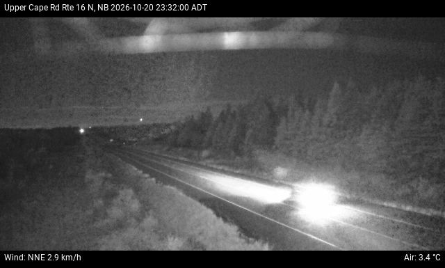 Web Cam image of Upper Cape Road (NB Highway 16)