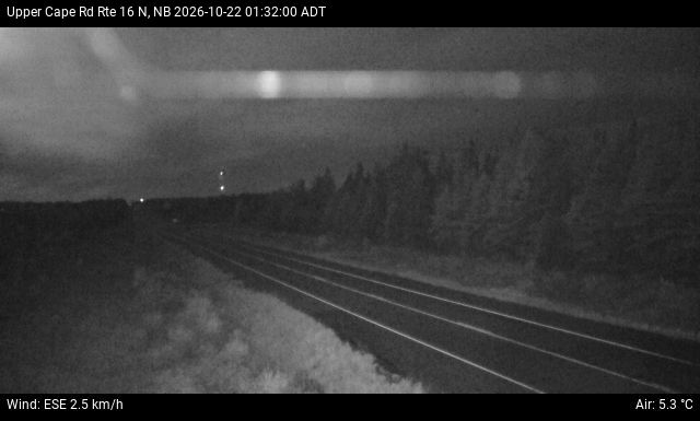 Web Cam image of Upper Cape Road (NB Highway 16)
