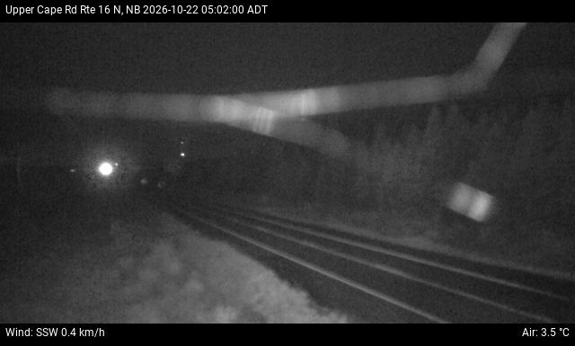 Web Cam image of Upper Cape Road (NB Highway 16)