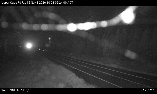 Web Cam image of Upper Cape Road (NB Highway 16)