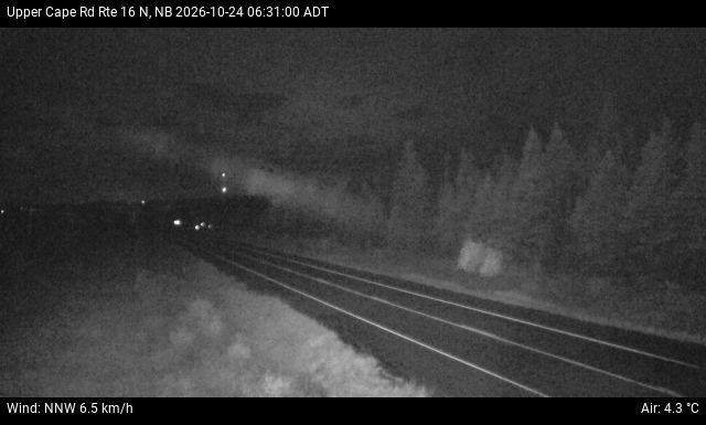 Web Cam image of Upper Cape Road (NB Highway 16)