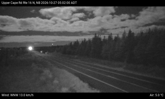 Web Cam image of Upper Cape Road (NB Highway 16)