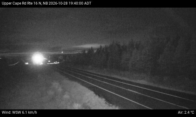 Web Cam image of Upper Cape Road (NB Highway 16)