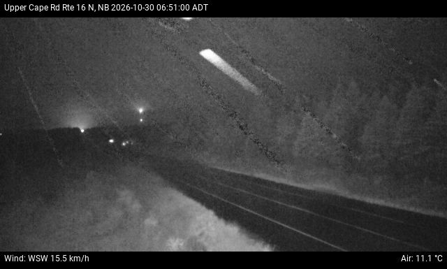 Web Cam image of Upper Cape Road (NB Highway 16)