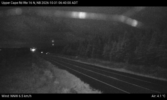 Web Cam image of Upper Cape Road (NB Highway 16)