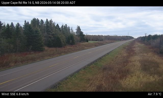 Web Cam image of Upper Cape Road (NB Highway 16)