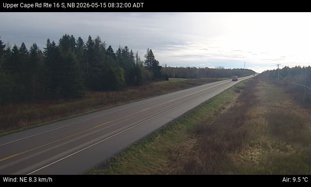 Web Cam image of Upper Cape Road (NB Highway 16)
