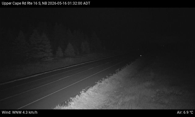 Web Cam image of Upper Cape Road (NB Highway 16)