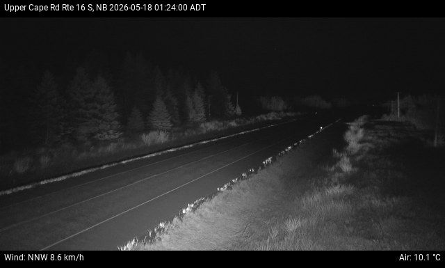 Web Cam image of Upper Cape Road (NB Highway 16)