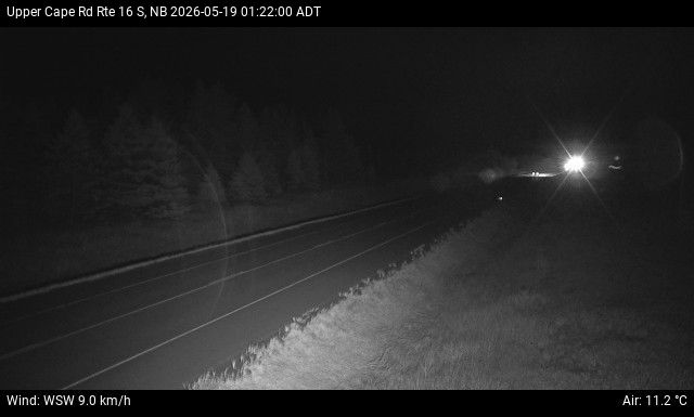 Web Cam image of Upper Cape Road (NB Highway 16)