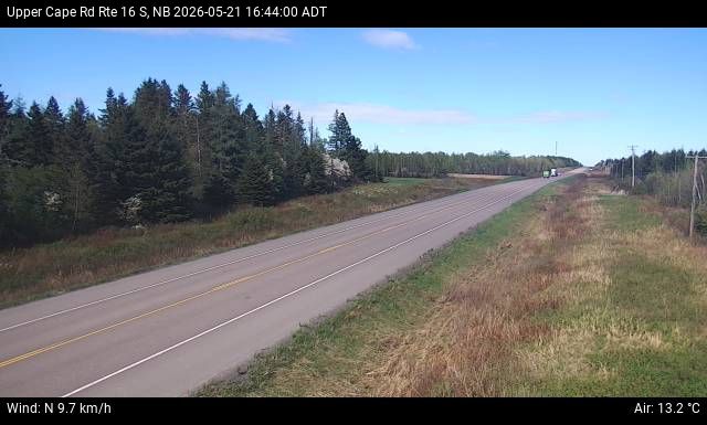 Web Cam image of Upper Cape Road (NB Highway 16)
