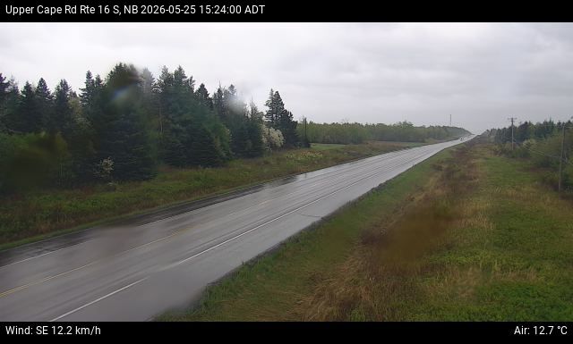 Web Cam image of Upper Cape Road (NB Highway 16)