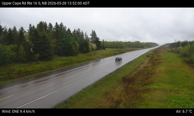 Web Cam image of Upper Cape Road (NB Highway 16)