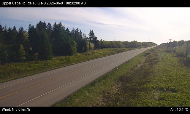 Web Cam image of Upper Cape Road (NB Highway 16)