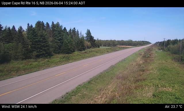 Web Cam image of Upper Cape Road (NB Highway 16)