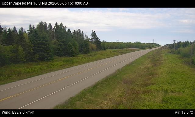 Web Cam image of Upper Cape Road (NB Highway 16)
