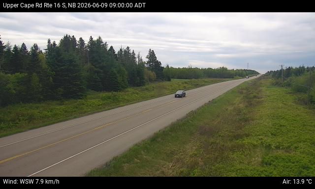 Web Cam image of Upper Cape Road (NB Highway 16)