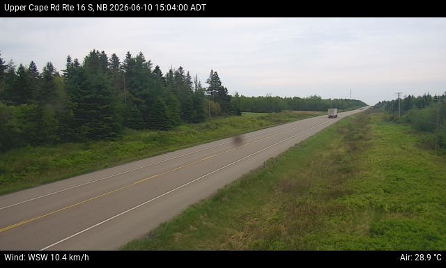 Web Cam image of Upper Cape Road (NB Highway 16)