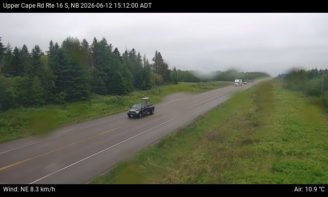 Web Cam image of Upper Cape Road (NB Highway 16)