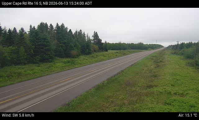 Web Cam image of Upper Cape Road (NB Highway 16)
