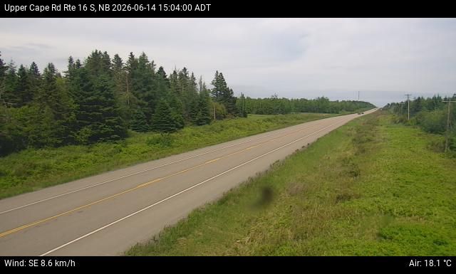 Web Cam image of Upper Cape Road (NB Highway 16)