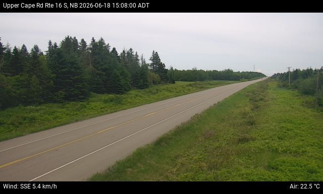 Web Cam image of Upper Cape Road (NB Highway 16)