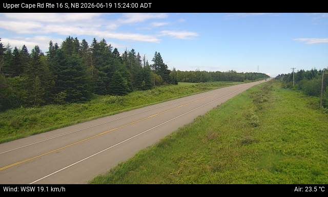 Web Cam image of Upper Cape Road (NB Highway 16)